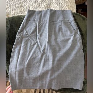 Banana Republic Gray Pencil Skirt Knee-Length Work Style